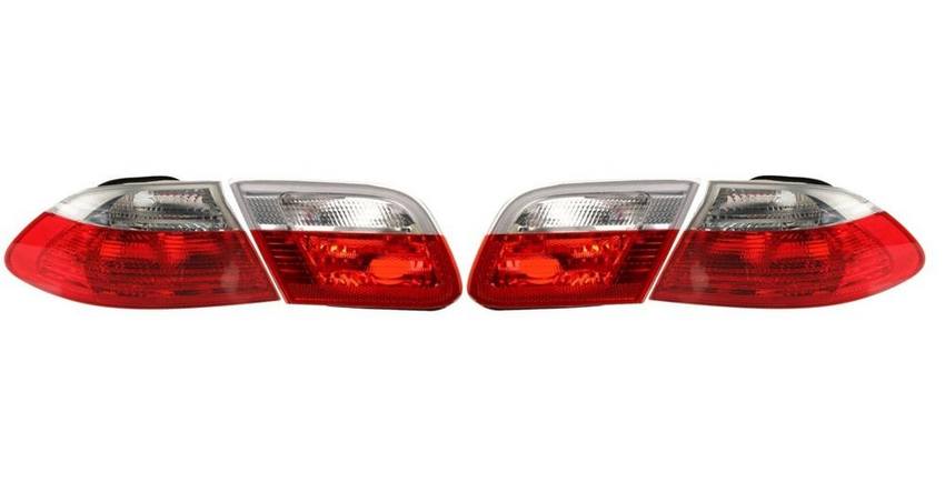 BMW Tail Light Kit - Driver and Passenger Side Inner and Outer (White Turn Signal) 63218384844 - ULO 2849475KIT